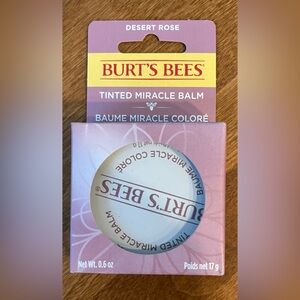 Burt's Bees Tinted Miracle Balm in Mauve Multi Use Desert Rose New In Box